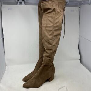 Steve Madden Over the Knee Stretch Suede Boots Womens Size 6.5